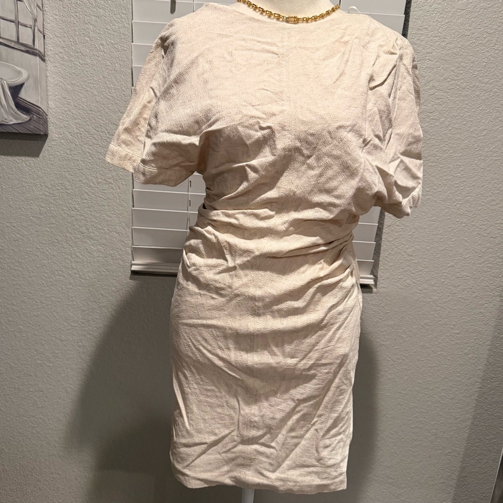 Zara Chic Cream Mini Dress